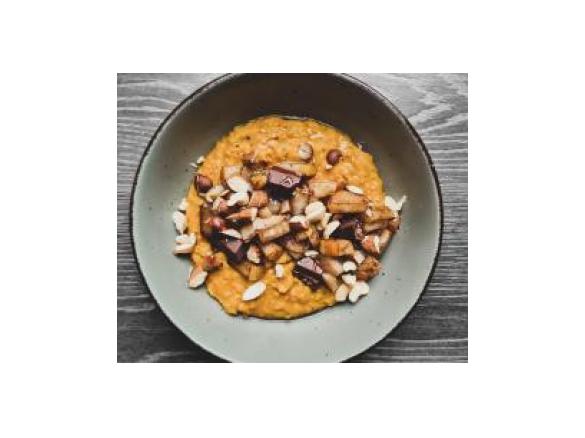 Veganer Kürbisporridge