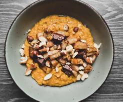 Veganer Kürbisporridge