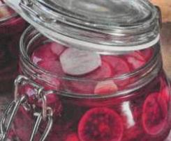 Radieschen, süß-sauer eingelegt