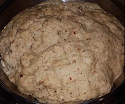 Pizzateig mit Kräutern und Weißbier