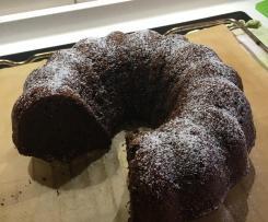 Rotwein- Schokoladen-Gugelhupf