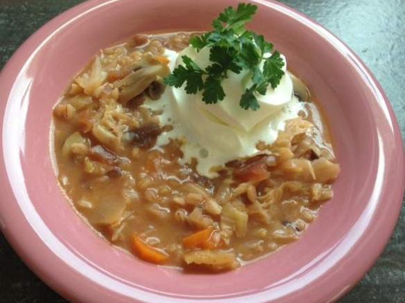 Weißkohleintopf mit Graupen