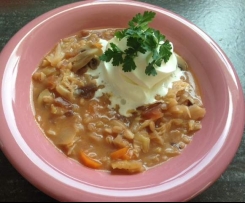 Weißkohleintopf mit Graupen