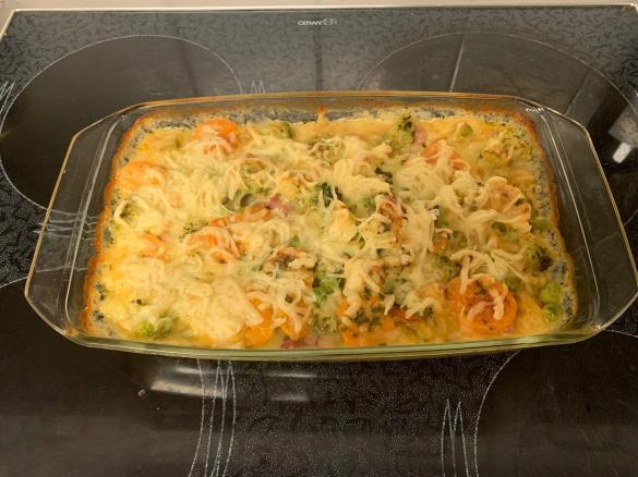 Nudel- Schinken-Auflauf ohne Vorkochen