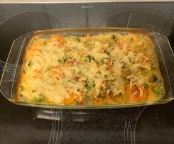 Nudel- Schinken-Auflauf ohne Vorkochen