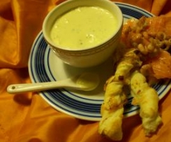 Crème-fraiche Senf Dip mit Honig