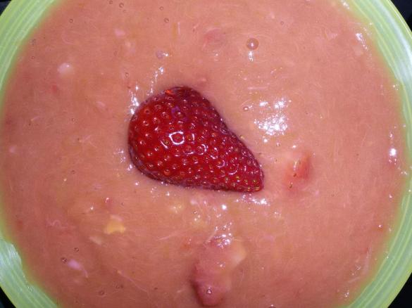 Omas Rhababer Erdbeer Nachtisch