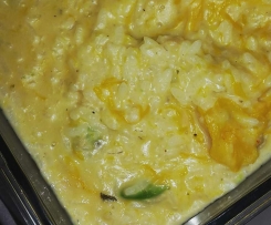 Zucchini "käse" risotto (vegan)