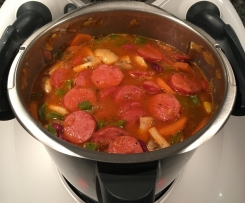 Kartoffelsuppe mit Cabanossi