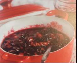 Heidelbeerkonfitüre mit Haselnüssen