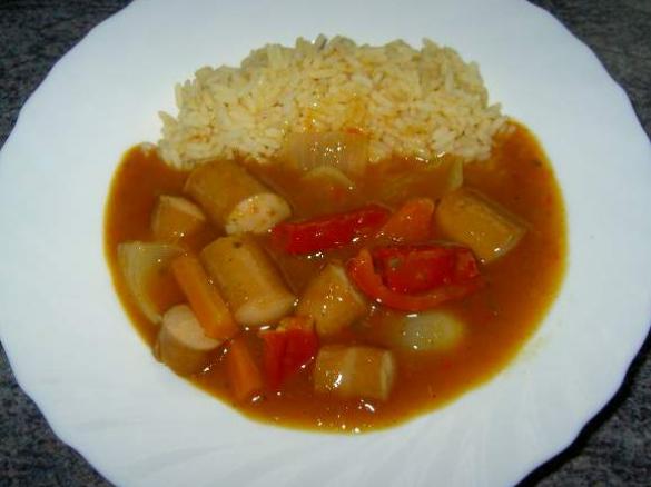 Schaschliktopf  mal anders (mit Wienerwürstchen) 
