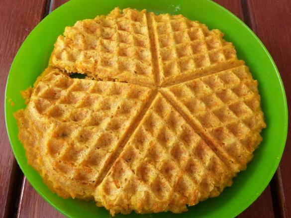 Herzhafte Möhrenwaffeln
