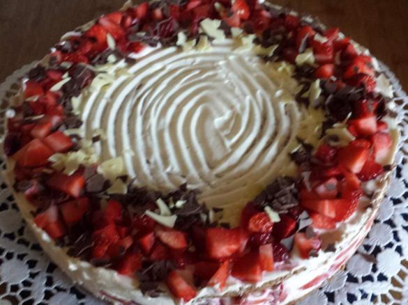 Erdbeer Frischkäse Torte  ( WW-Rezept , Thermotauglich umgeschrieben )