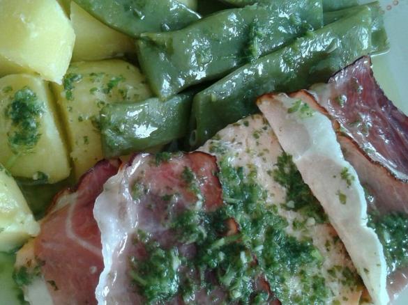 Seelachs mit Kräuteröl