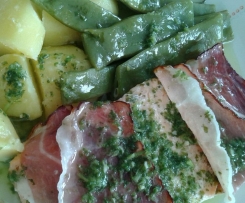 Seelachs mit Kräuteröl