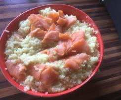 Risotto mit Lachs