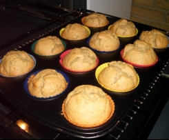 Erdnussbutter - Bananen Muffins