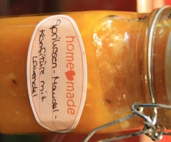 Aprikosen-Mandel-Konfitüre mit Lavendel