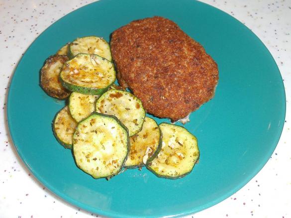Schweinesteak mit Parmesankruste