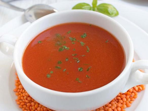 Linsen Tomaten Suppe a la WW