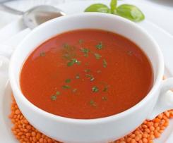 Linsen Tomaten Suppe a la WW