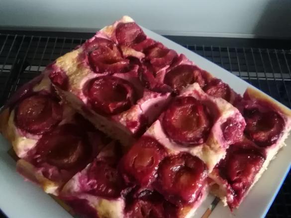 Pflaumenkuchen vom Blech (mit Vollkornanteil)