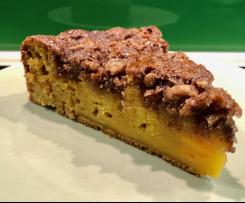 Kürbiskuchen mit Walnussstreuseln - saftig