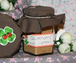 Schneller pikanter Quittensenf, fruchtig (kein fermentieren nötig)