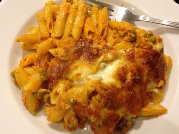 Nudel-Schinken-Gratin