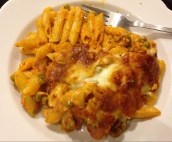 Nudel-Schinken-Gratin