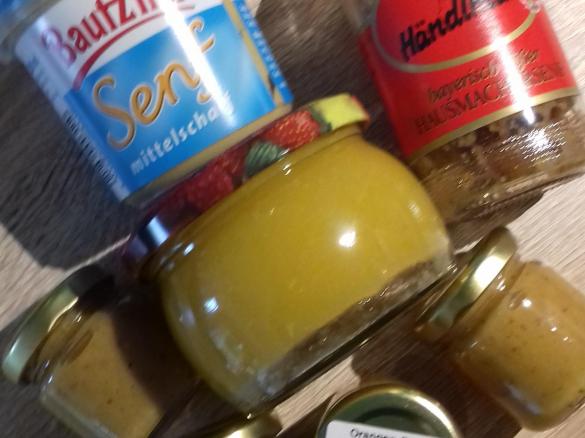 Orangen-Senf-Sauce nach "Hans im Glück"