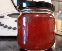 Variation von Holunderblütengelee mit Roséwein