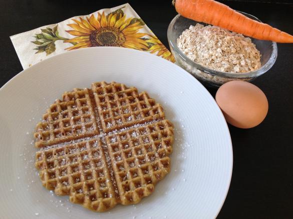 Haferflocken Karotten Waffeln (Vollwert und weizenfrei)