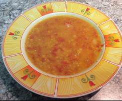 Rote-Linsen-Suppe orientalisch