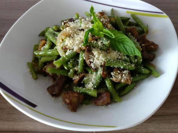 Rinder - Buschbohnen Pfanne