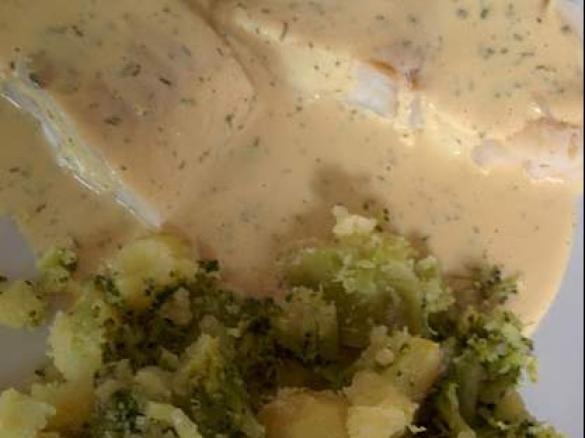 Kabeljau mit Broccoli-Kartoffel-Stampf