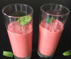 Mango-Melonen-Himbeer-Smoothie