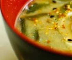 Japanisches Frühstück / Miso-Suppe