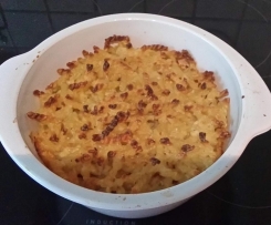 Hackfleisch-Blumenkohl-Nudel-Auflauf