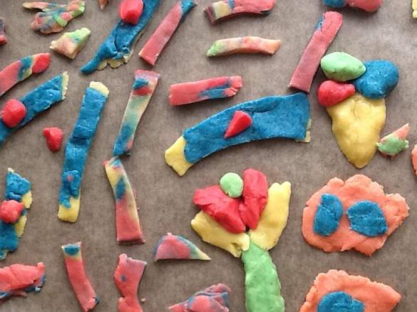 Plätzchen kneten bei Regenwetter