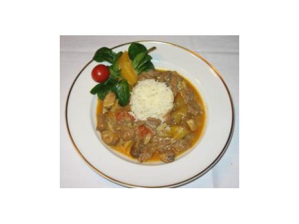 Filetgulasch exotisch (All-in-one-Gericht)