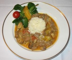 Filetgulasch exotisch (All-in-one-Gericht)