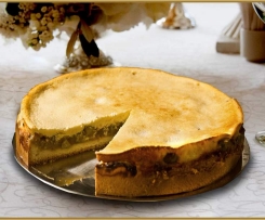 Feiner Rhabarberkuchen mit Quarkguss