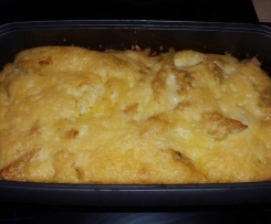 Variation von Schinkennudeln