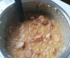 (Tempo)Erbsensuppe mit Würstchen schnell und einfach