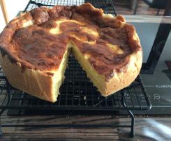 Käsekuchen mit Äpfeln (zucker- und lactosefrei)