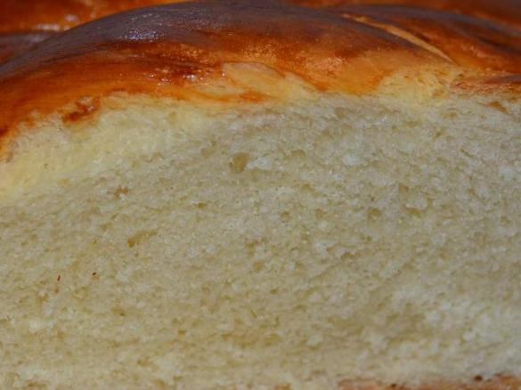 Hefezopf, klassisch - toll auf dem Backstein