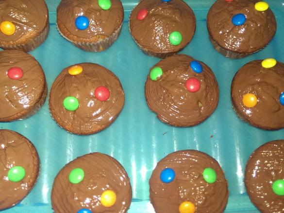 Limo-Muffins mit M&M´s