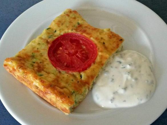 Zucchinipizza (veggie)