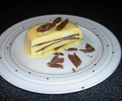 Orangenparfait mit Schokosplitter